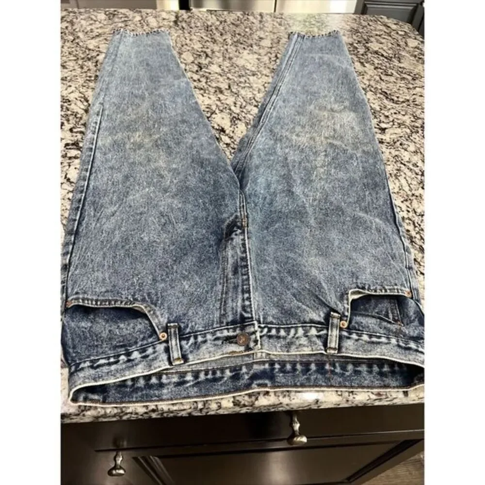 vintage levis 501 orange tab jeans USA Many Alterations. Tapered - Acid Wash Zip